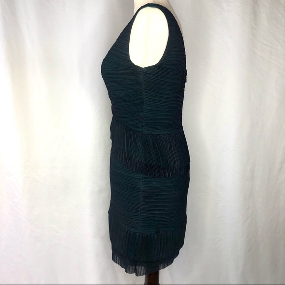 BCBG NWOT Sven micropleat minidress navy teal S - Picture 7 of 10
